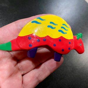 Vintage Dinosaur Handmade DIY Bakelite Hair Pin Clip Barrette 4"